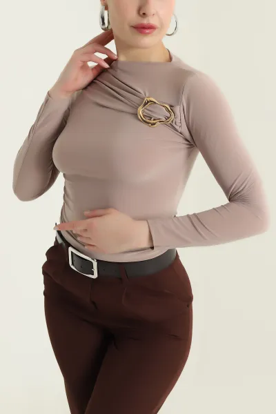 Taş Tokalı Sandy Kadın Bluz 437338