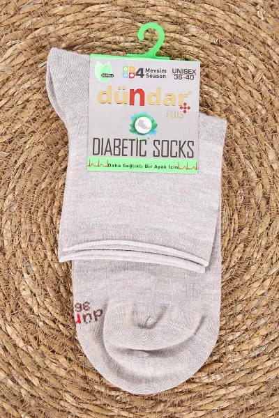 Taş Unisex Dört Mevsim Diyabetik Bambu Konç Çorap (36-40) 477039