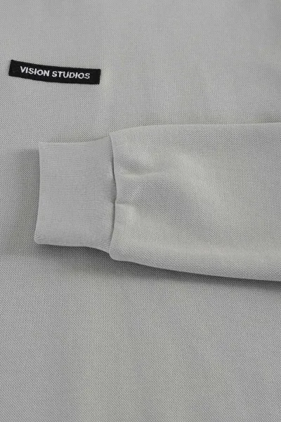 Taş Yazı Detaylı Bisiklet Yaka Erkek Sweatshirt 396912