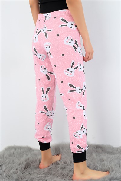 Tavşan Baskılı Yazlık Bayan Pijama Altı 32500