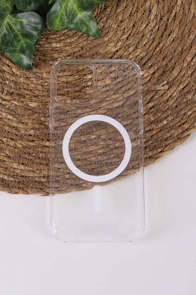 TeknoCase İphone 12 ve  İphone 12 Pro Uyumlu Şeffaf Case Serisi Magsafe Özellikli Animasyonlu Vakumlu Telefon Kılıfı 430971