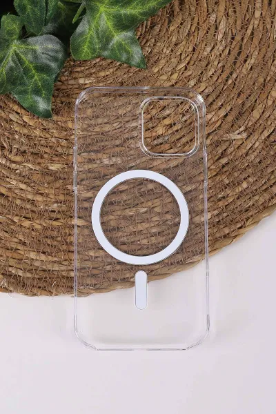 TeknoCase İphone 12 ve  İphone 12 Pro Uyumlu Şeffaf Case Serisi Magsafe Özellikli Animasyonlu Vakumlu Telefon Kılıfı 430971