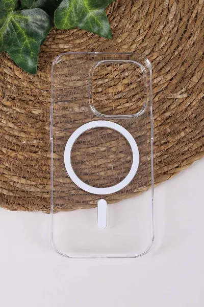TeknoCase İphone 14 Pro Uyumlu Şeffaf Case Serisi Magsafe Özellikli Animasyonlu Vakumlu Telefon Kılıfı 430983