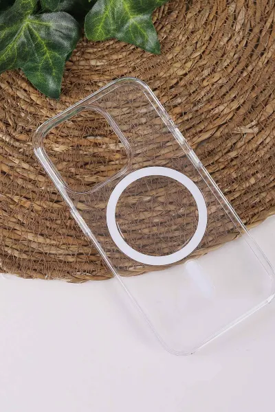 TeknoCase İphone 14 Pro Uyumlu Şeffaf Case Serisi Magsafe Özellikli Animasyonlu Vakumlu Telefon Kılıfı 430983