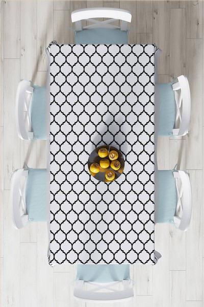 140x220 Dijital Baskılı Mordern  Masa Örtüsü 219011