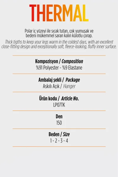 Ten 57 -  Penti Thermal 150 Den Kadın Külotlu Çorap 423766