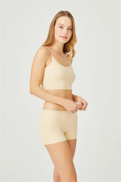 Ten CH6105 Basic Lazer Kesim Dikişsiz Kadın Boxer Külot 237123