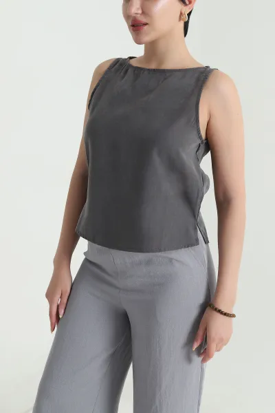 Tensel Modal Kolsuz Kadın Bluz 467141