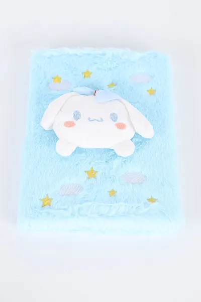Turkuaz 15x21 Cm Peluş Günlük ve Hatıra Defteri 398236