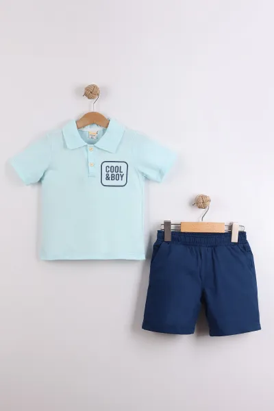 turkuaz-2-10-yas-polo-yaka-cool-boy-baskili-tisortlu-gabardin-sortlu-erkek-cocuk-yazlik-2li-takim-454621