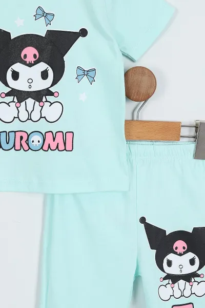 Turkuaz (2-6 Yaş) Kuromi Baskılı Kız Çocuk  Takım 354263