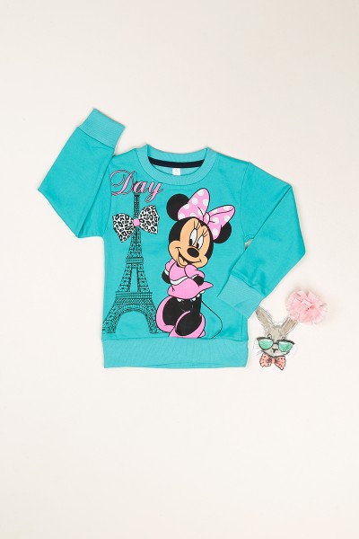 turkuaz-minnie-baskili-ici-sardonlu-kiz-cocuk-sweat-80945