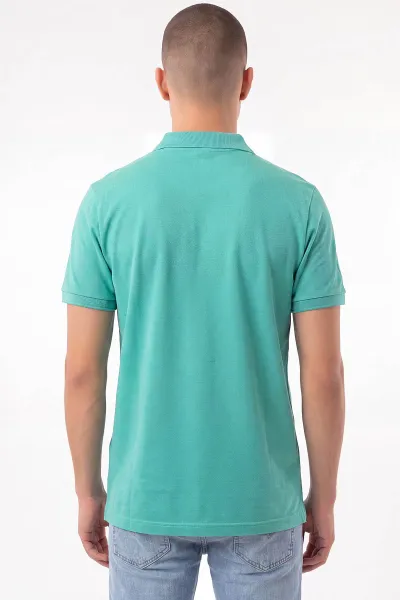 Turkuaz Polo Yaka Erkek Tişört 470313