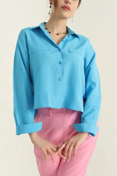 turkuaz-poplin-kumas-kadin-crop-gomlek-355802