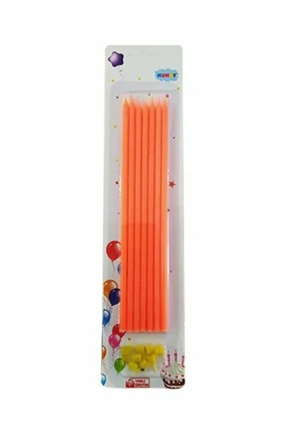 turuncu-15-cm-mum-10lu-301501