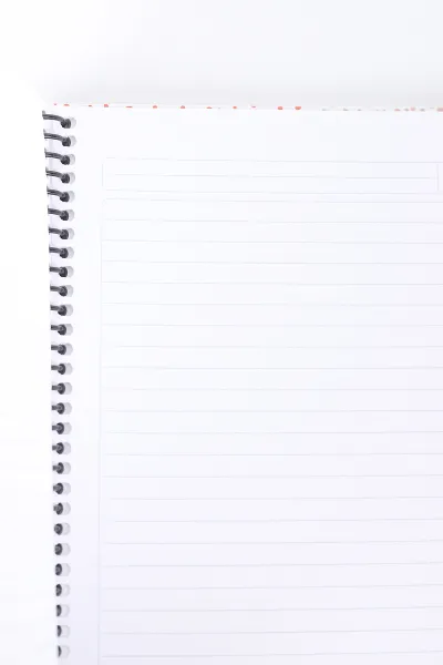 Turuncu 17x24 Tokaç Sert Kapak Spiralli 96 Yaprak Çizgili Defter 392371