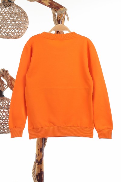 Turuncu (8-12 Yaş) Freedom Baskılı İki İp Şardonlu Erkek Çocuk sweat 139794