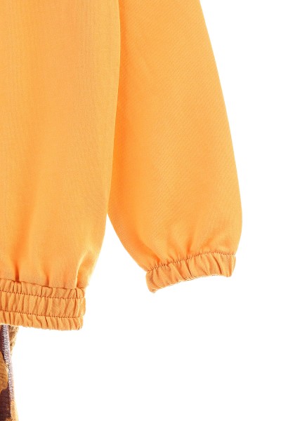 Turuncu (9-12 Yaş) Kapüşonlu Mevsimlik Kız Çocuk sweat 157099