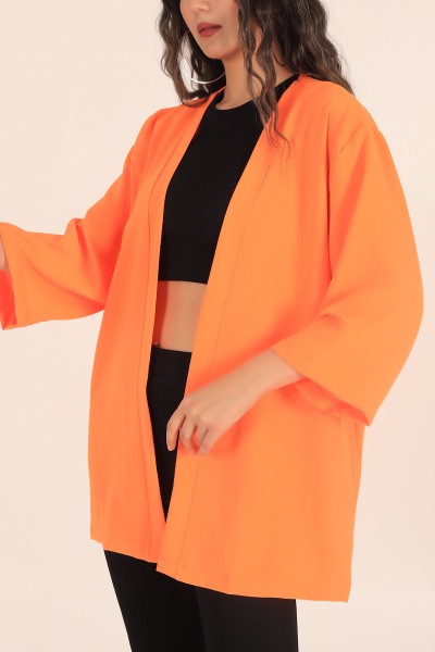 Turuncu Aerobin Kumaş Kimono 170360