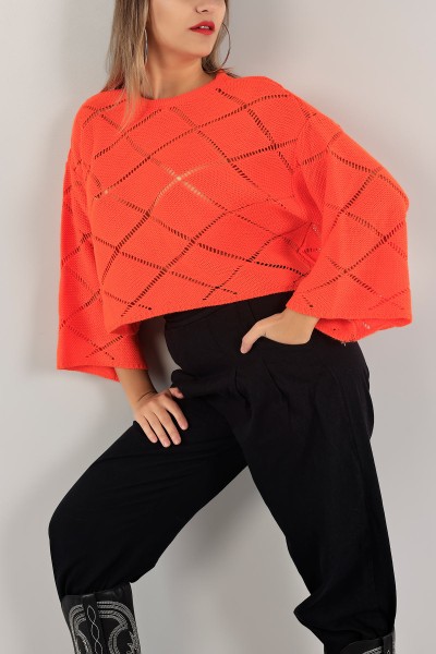turuncu-ajurlu-crop-triko-kazak-137481
