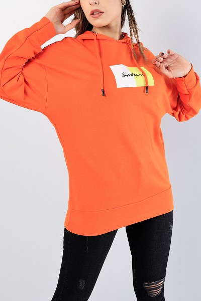 turuncu-baskili-bayan-kapusonlu-sweat-81212