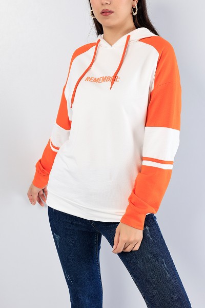 turuncu-baskili-kapusonlu-sweat-tunik-81219