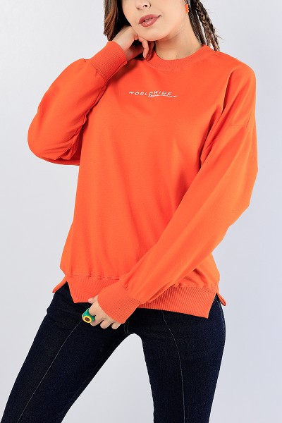turuncu-baskili-ribana-yaka-bayan-sweat-81201