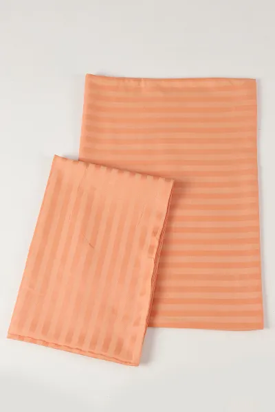 Turuncu Bella Home 50x70 Cm 2'li Saten Yastık Kılıfı 474145