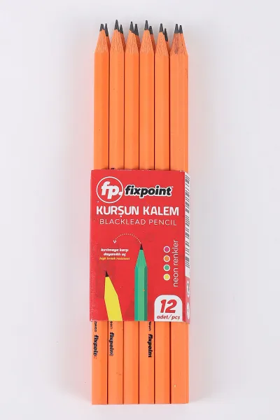 turuncu-fixpoint-neon-kursun-kalem-12li-421747