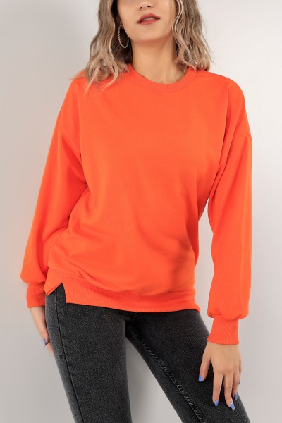 Turuncu İki İp Bayan Sweat 126651