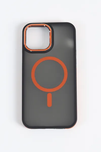 Turuncu İPhone 13 Pro Max Uyumlu Style Serisi Soft Tpu Slikon Telefon Kılıfı 349234