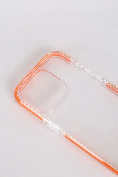 Turuncu iPhone 15 Pro Uyumlu Zero Serisi Telefon Kılıfı 348720