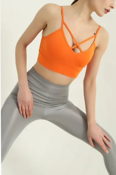 Turuncu Kaplı İp Askılı Büstiyer 337084