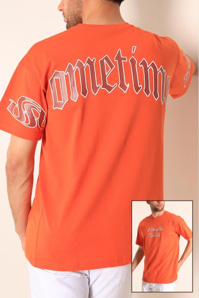 turuncu-oversize-slogan-sirt-baskili-erkek-tisort-186672