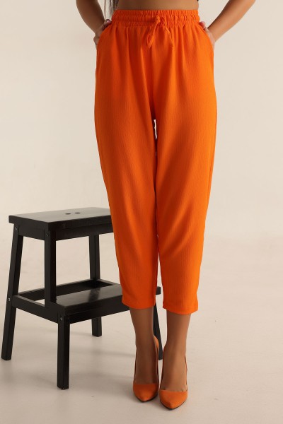 Turuncu Seul Kumaş Pantalon 197570