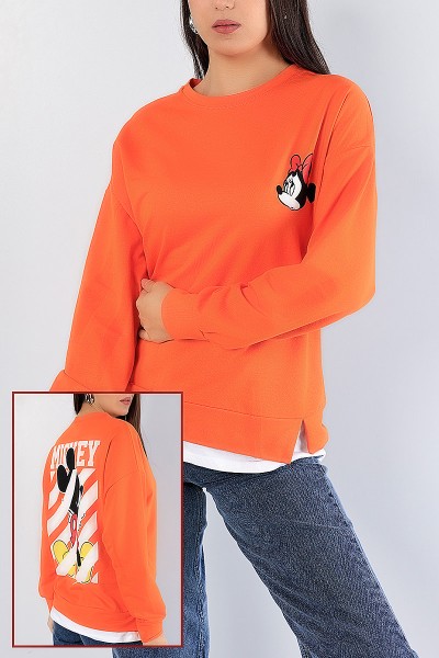 turuncu-sirt-baskili-garnili-bayan-sweat-81190
