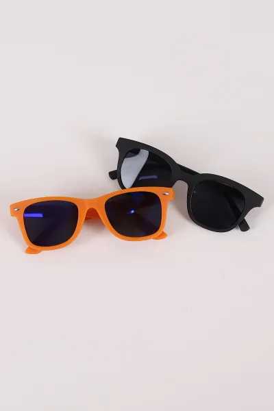 turuncu-siyah-unisex-cocuk-kutulu-gunes-gozlugu-2li-firsat-seti-462408