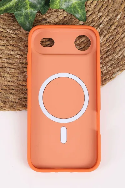 Turuncu TeknoCase İPhone 17 Air Uyumlu Vincent Case Serisi Sert Silikon Telefon Kılıfı 457926
