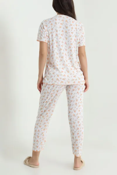 Turuncu Yeni Sezon Kadın Pijama Takımı 466338