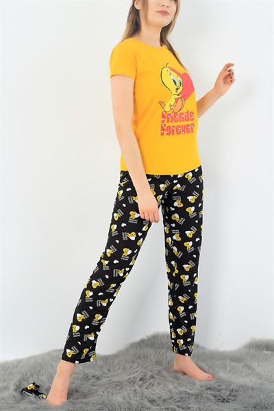 Tweety Baskılı Bayan Pijama Takımı 33007