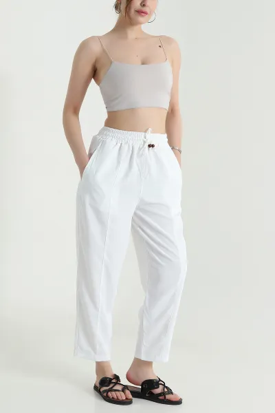Twil Modal Beli Lastikli Kadın Pantolon 473667