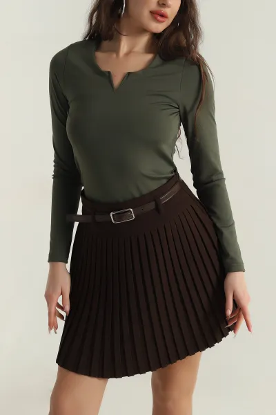 V Yaka Sandy Kadın Bluz 412962