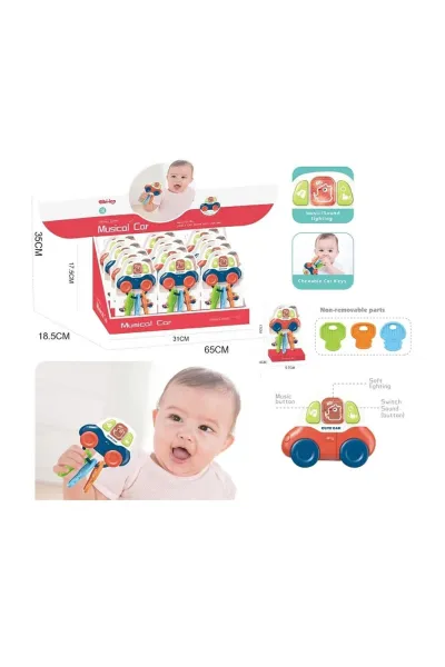 Vardem Işıklı Müzikli Anahtarlıklı Bebek Arabası Oyuncağı 381572