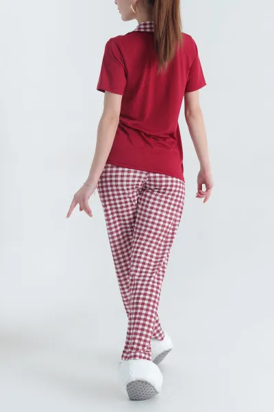 Viskon Düğmeli Kadın Pijama Takımı 341734