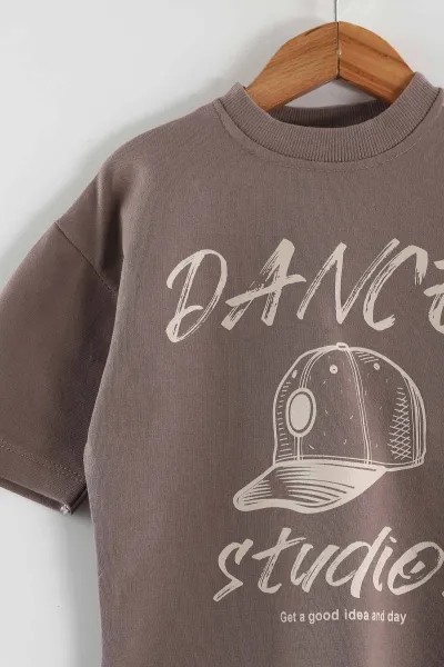 Vizon (2-6 Yaş) Dance Studios Baskılı Şortlu Süprem Erkek Çocuk Yazlık Takım 438088