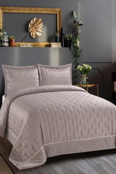 Vizon 240x260 Cm Flame Sephora Çift Kişilik Yatak Örtüsü Takımı 425446