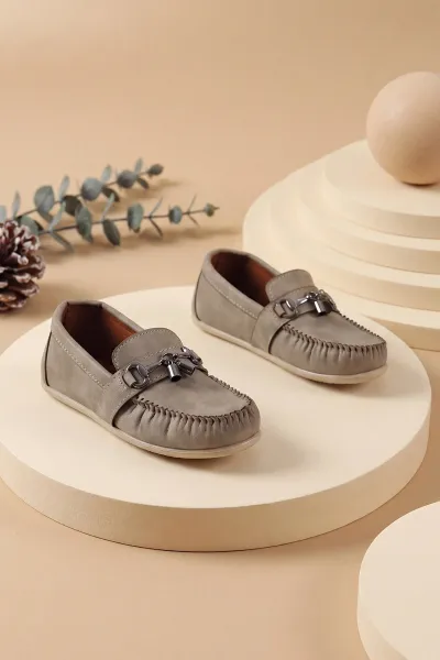Vizon ( 31 - 36 ) Toka Detaylı Erkek Çocuk Loafer Ayakkabı 463215