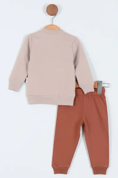 Vizon (6-24 Ay) Nakışlı İki İp Erkek Bebe Takım 226756