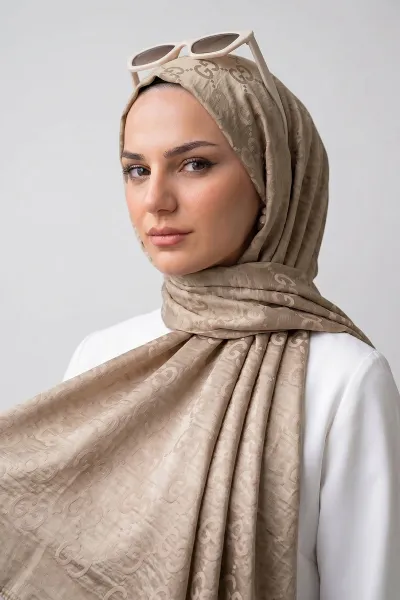 Vizon 70x180 Cm Elegance Premium Pamuk Jakar Şal 475027