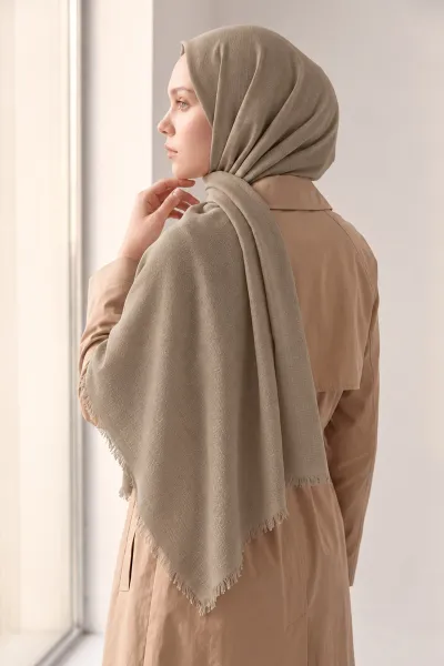 Vizon 70x180 Cm Mimoza Premium Jakarlı Pamuk Şal 494031